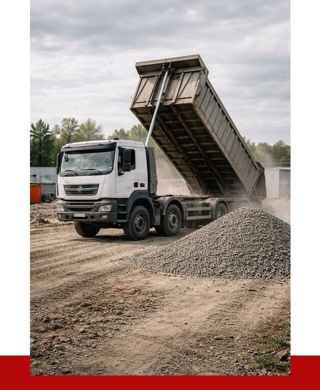 Доставка самосвалом 40 кубов в Салехарде от 9634 р. | ПРОНЕРУДСлх