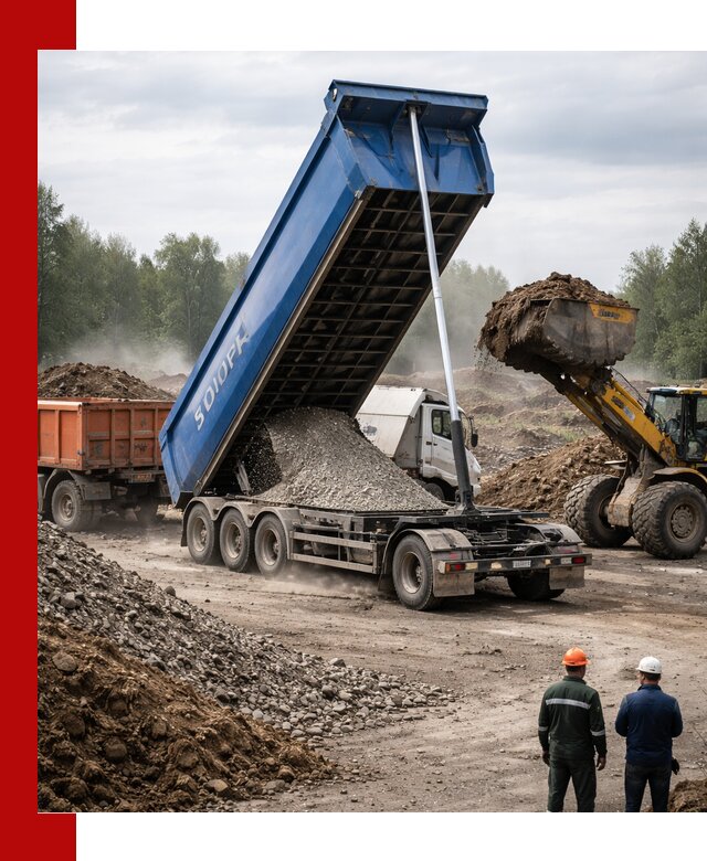 Аренда тонар 40 тонн в Салехарде с доставкой материалов