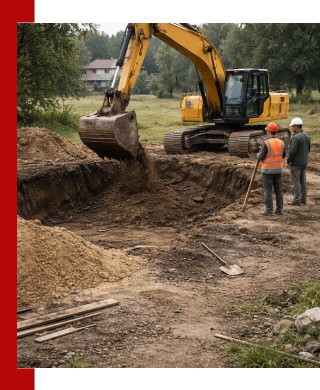 Рытье котлована под фундамент в Салехарде (быстро и недорого)