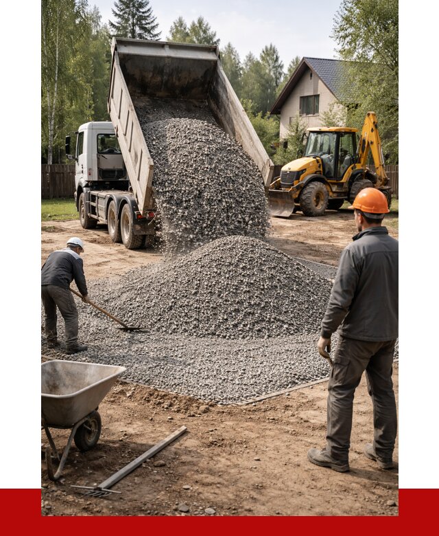 Отсыпка участка щебнем в Салехарде от 6958 р. ПРОНЕРУДСлх