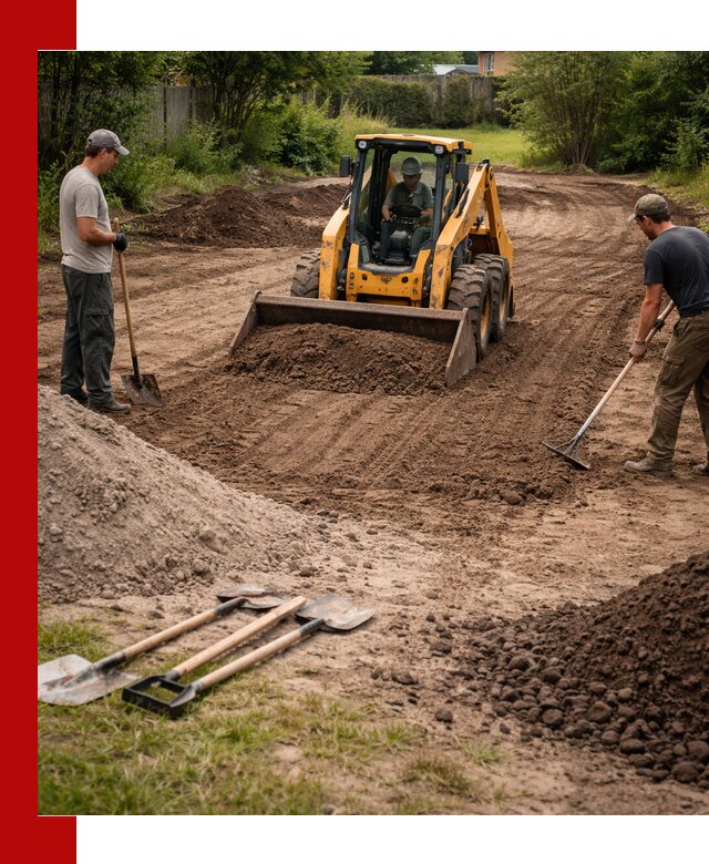 Планировка участка грунтом с вывозом и доставкой в Салехарде