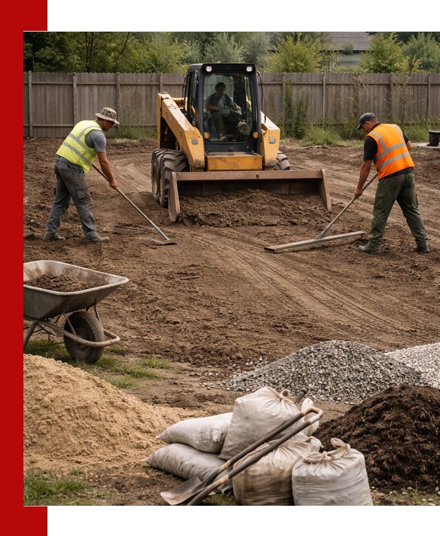 Выравнивание участка под строительство и благоустройство в Салехарде