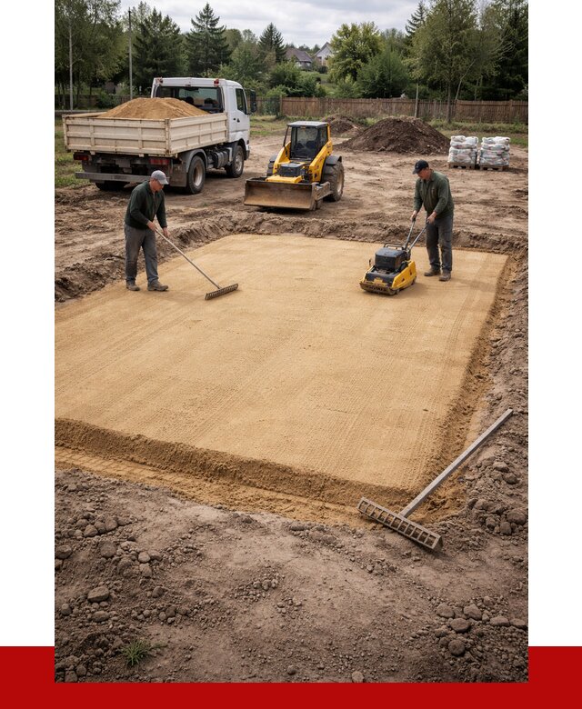 Устройство песчаной подушки в Салехарде от 4817 р. ПРОНЕРУДСлх