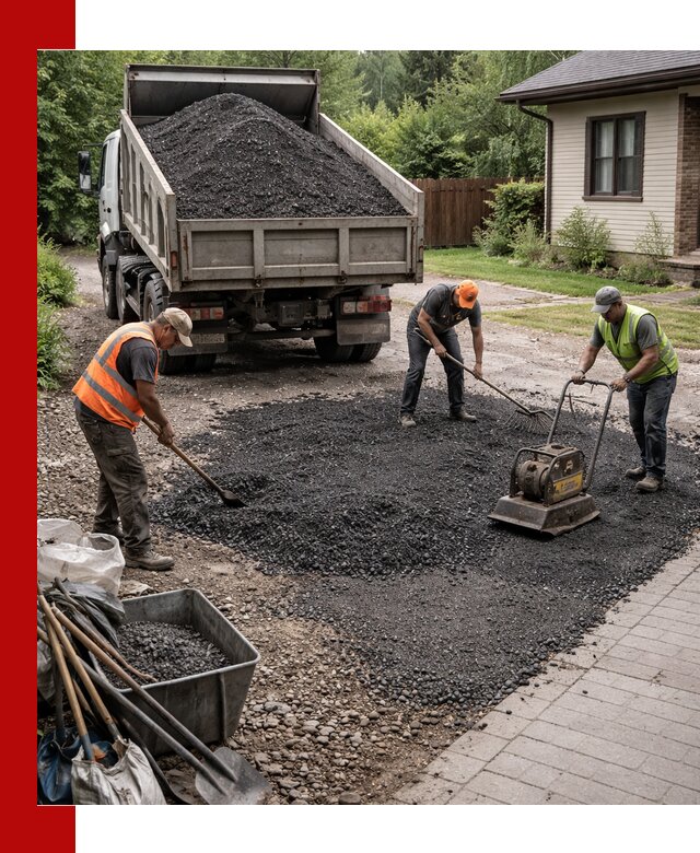 Асфальтовая крошка для двора с доставкой в Салехарде